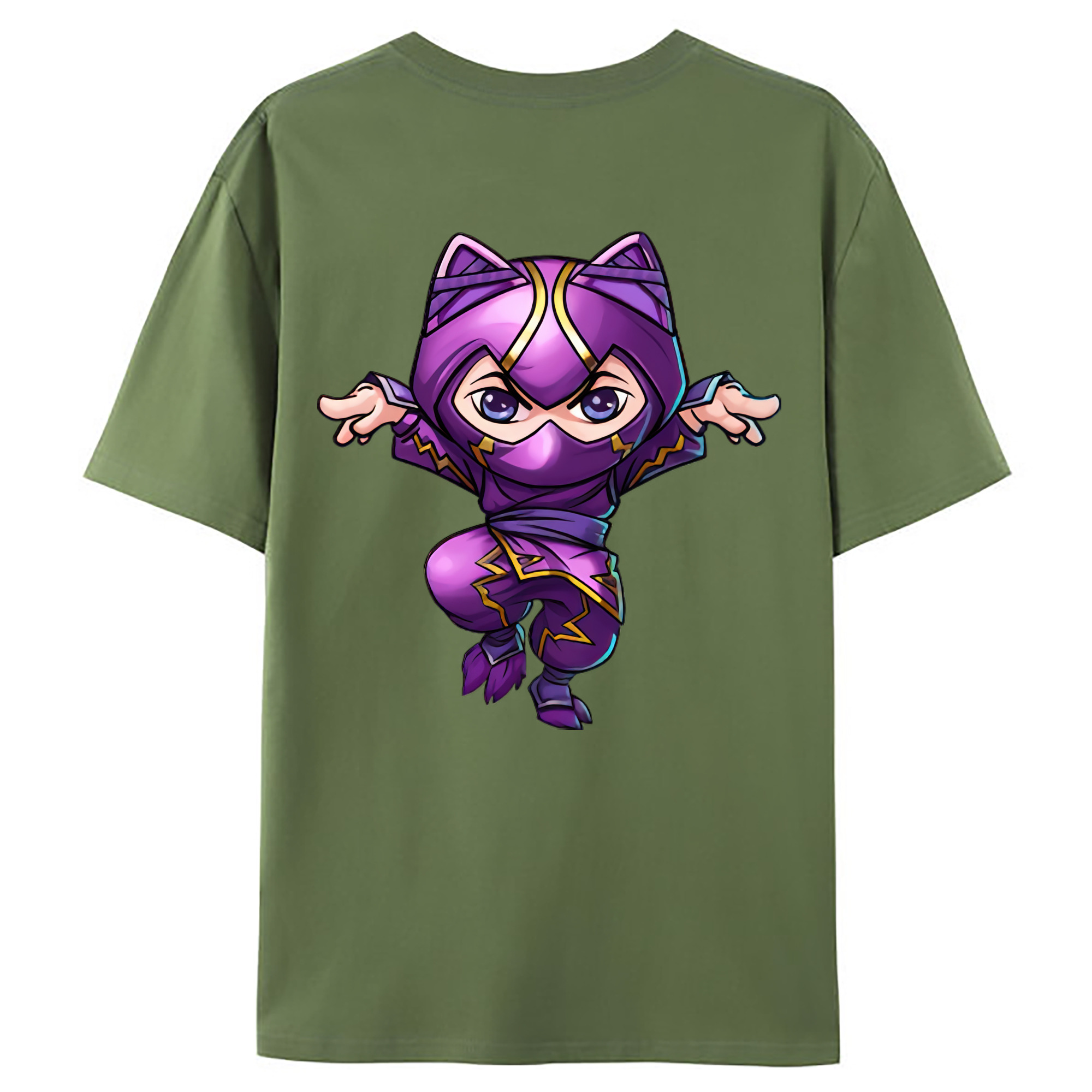 （画像用） リーグ・オブ・レジェンド League of Legends LOL 綿100％ メンズ半袖Tシャツ（バックプリント） 通気性